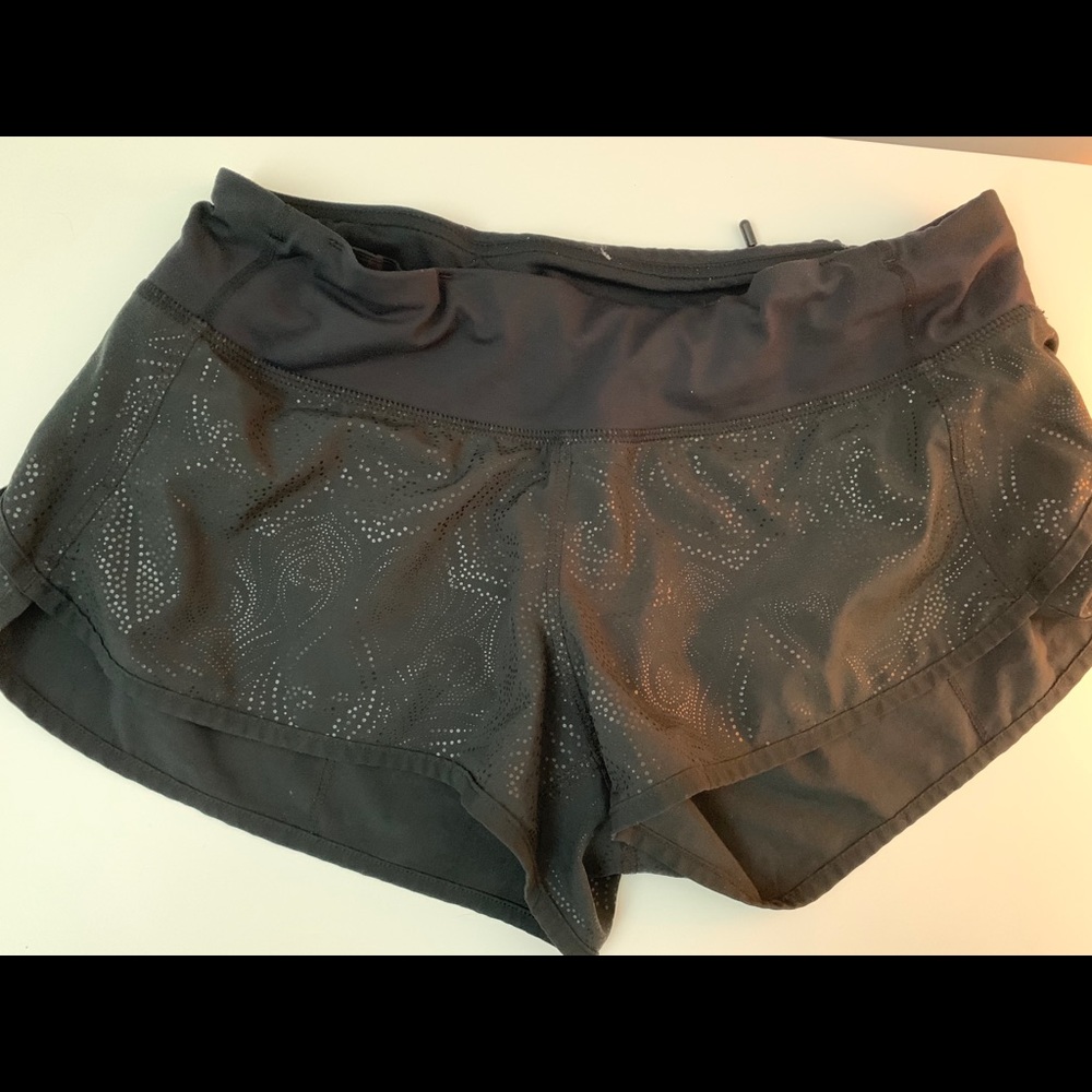 EUC speed short - rare embossed peacock design